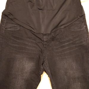 XXL Thyme maternity pregnancy black skinny jeans